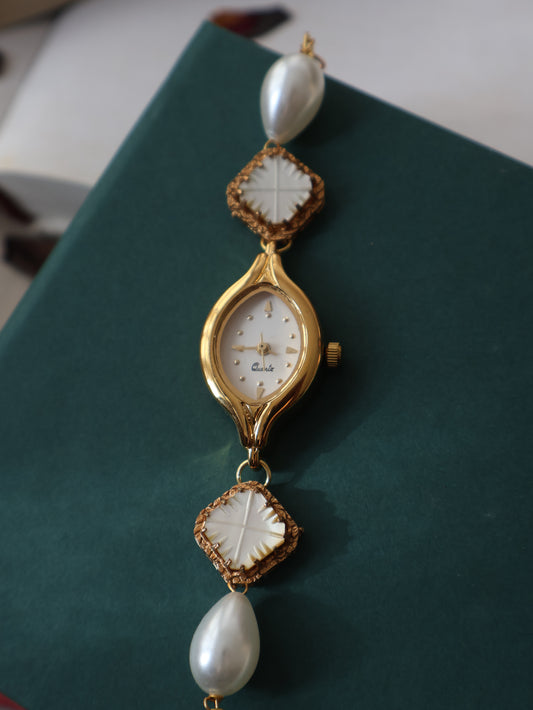 Siddhi Pearl Wrist Watch