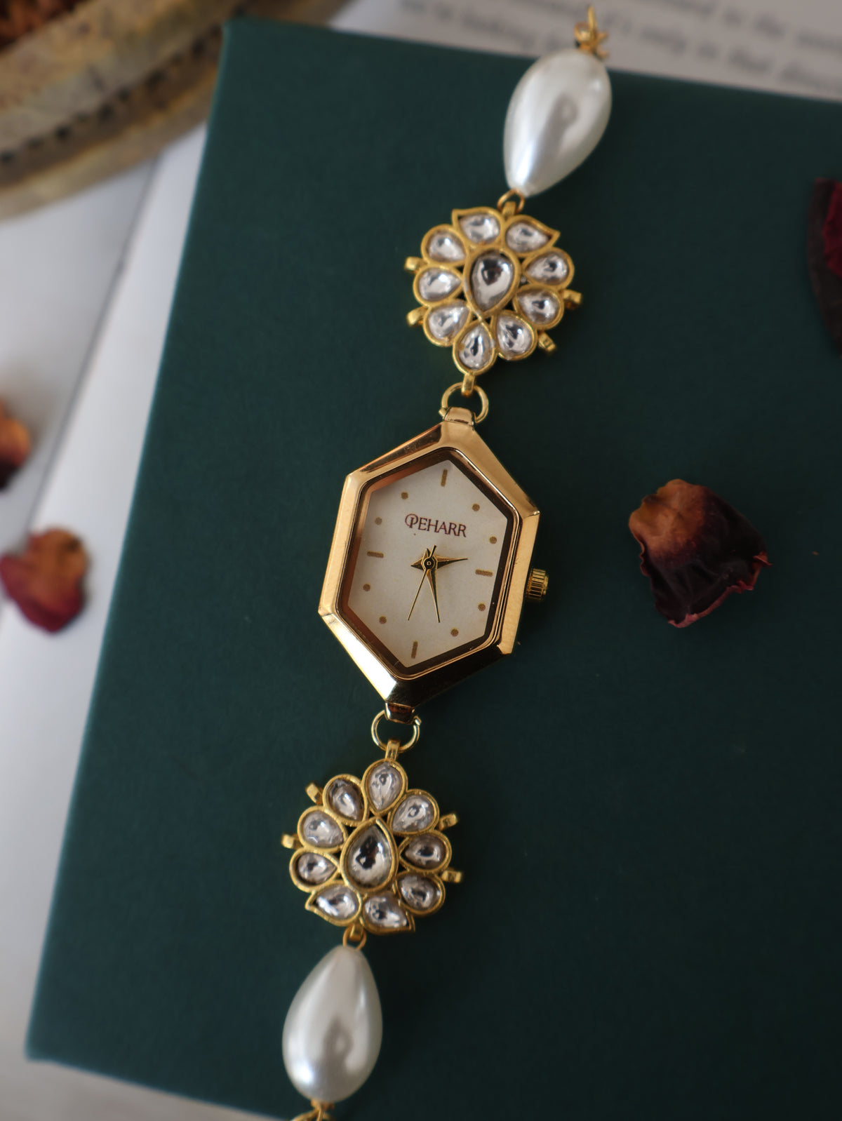 Clara Kundan Wrist Watch