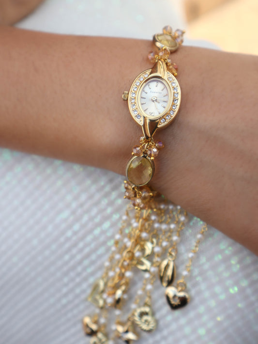 Darya Charms Wrist Watch with Detachable Hangings