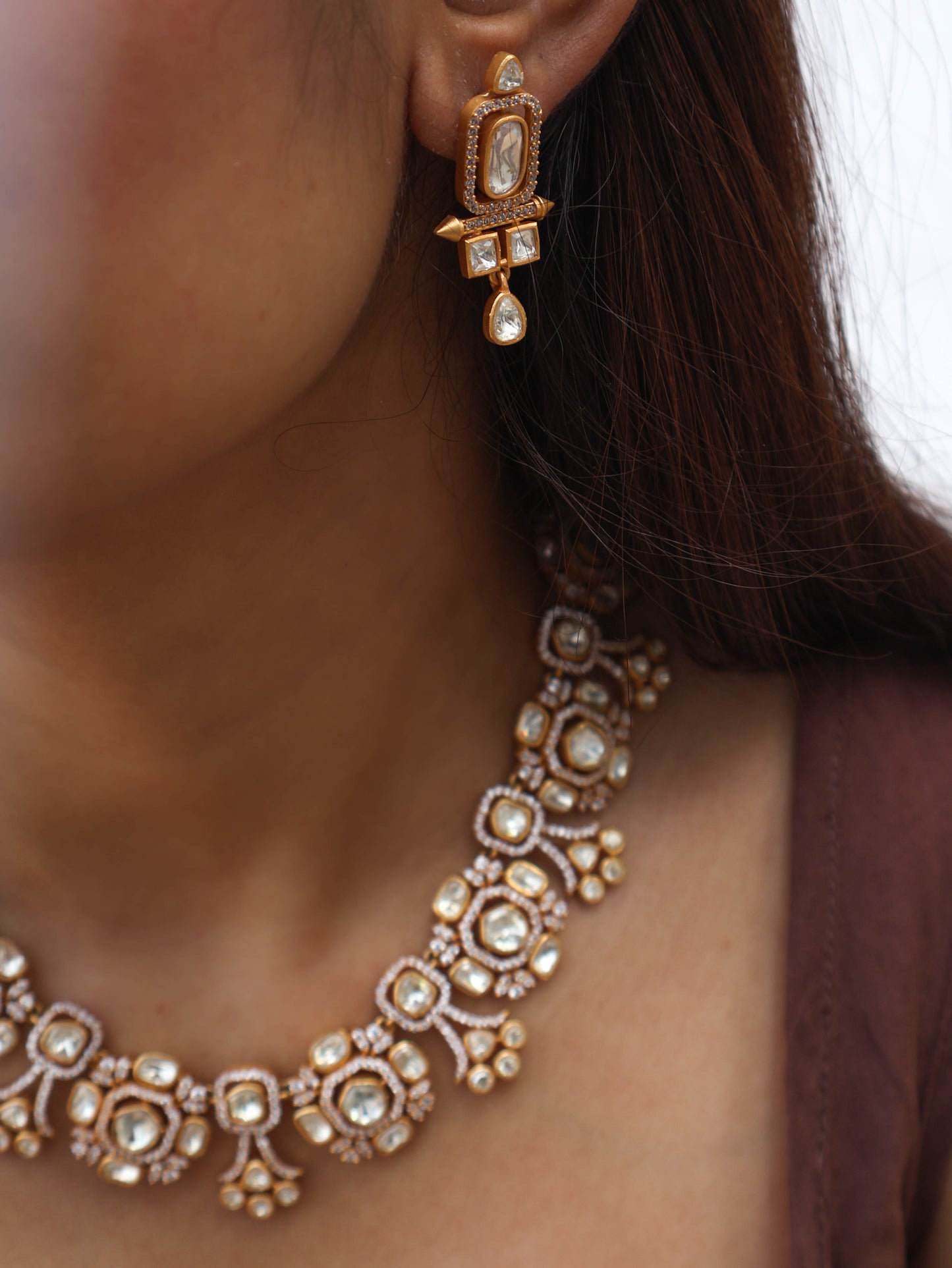 Onisha Polki Necklace Set