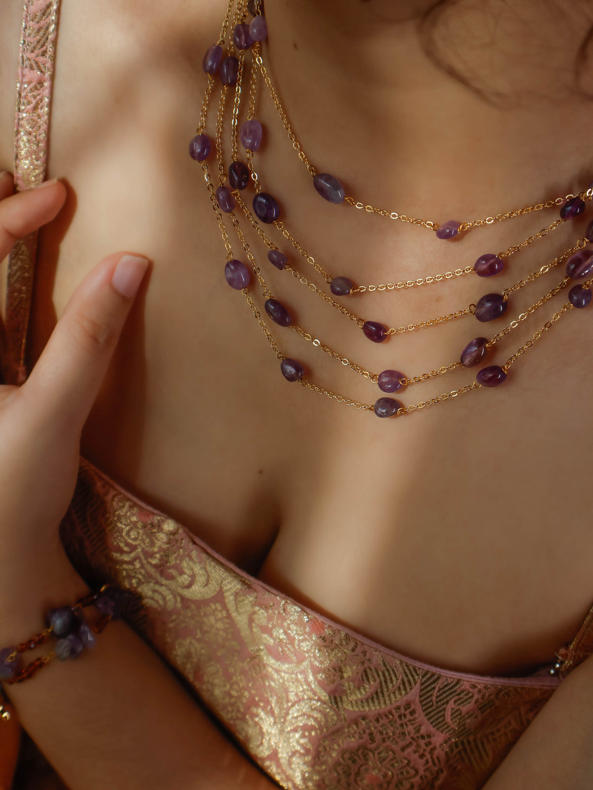 Mirza Purple Necklace