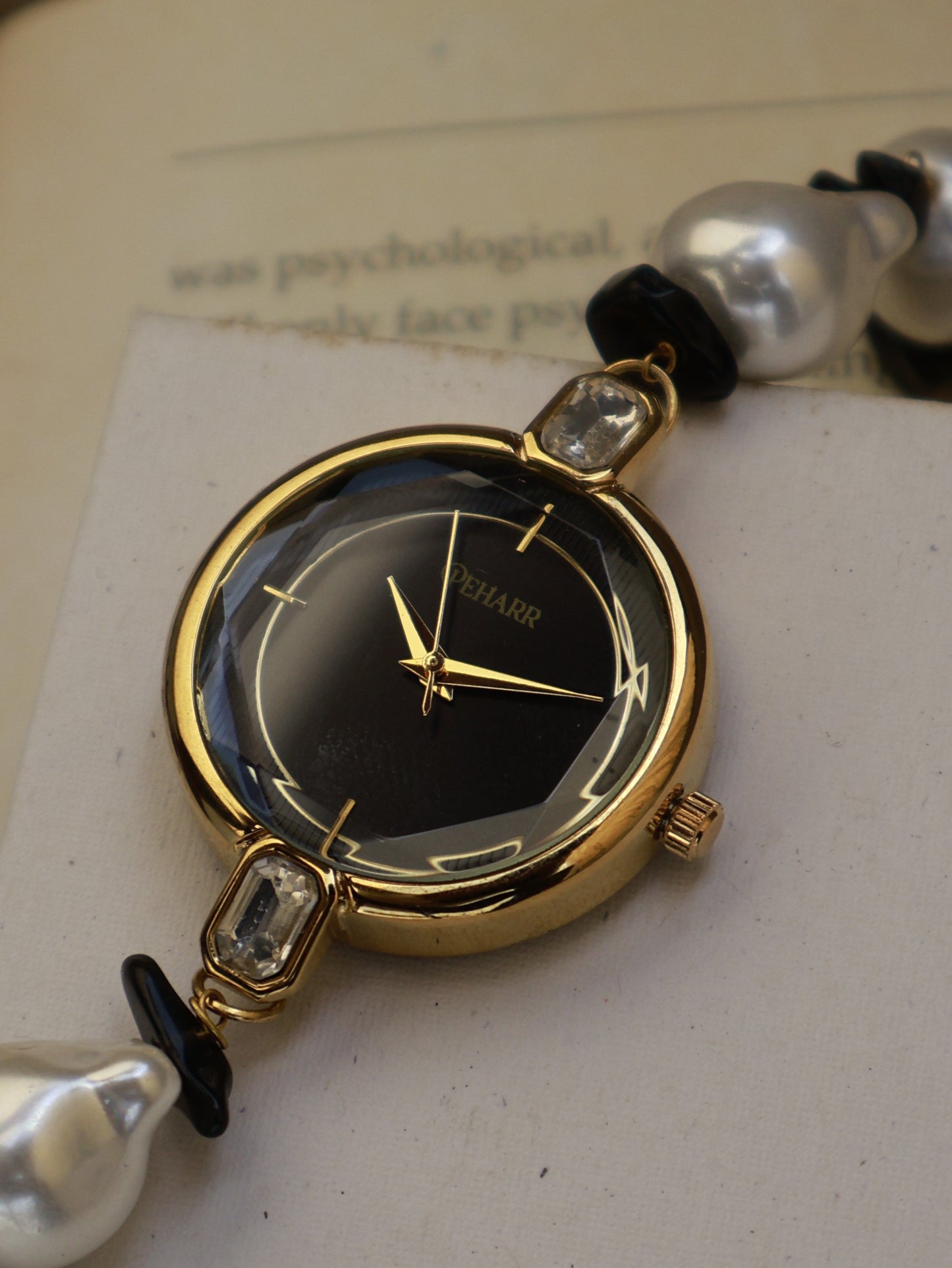 Showstopper Black & White Wrist Watch