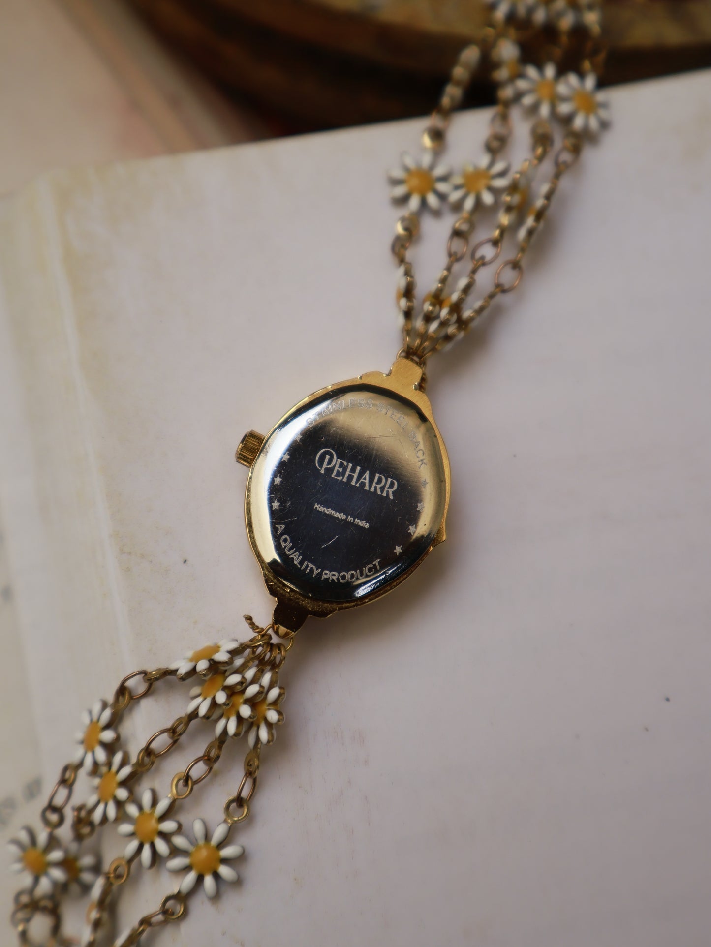 Antique Daisies Wrist Watch