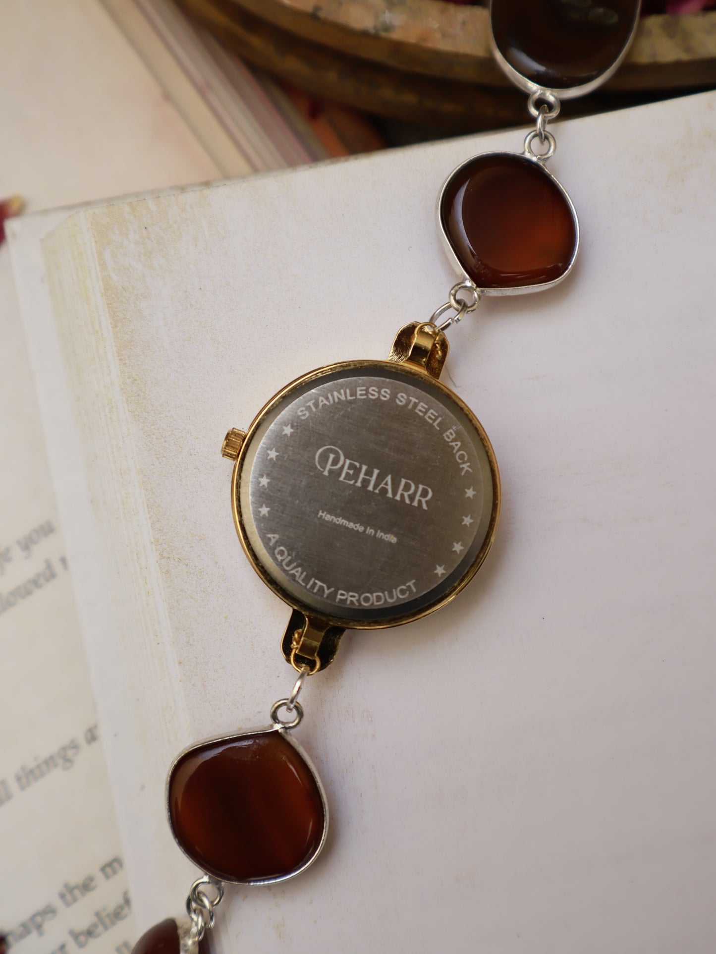 Antique Dial Red Ombre Wrist Watch