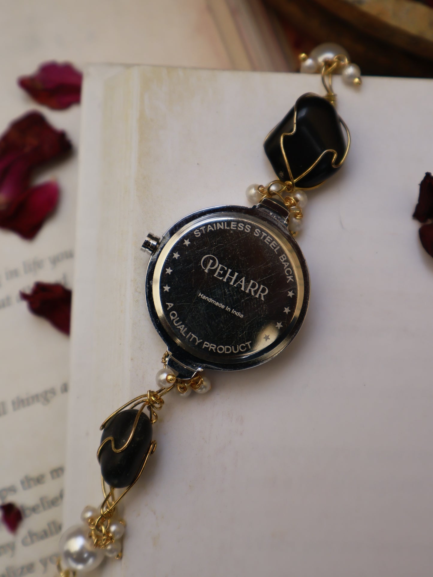 Vintage Black & White Wrist Watch