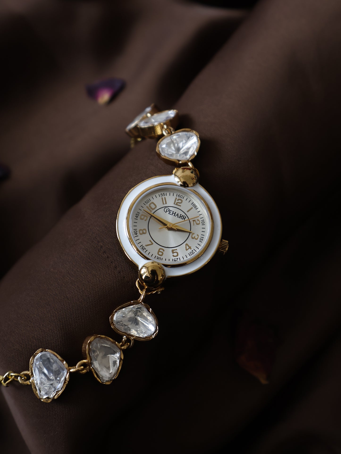Snowflake Moissanite Polki Wrist Watch