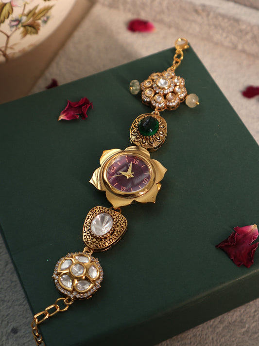 Zeeba Polki Wrist Watch