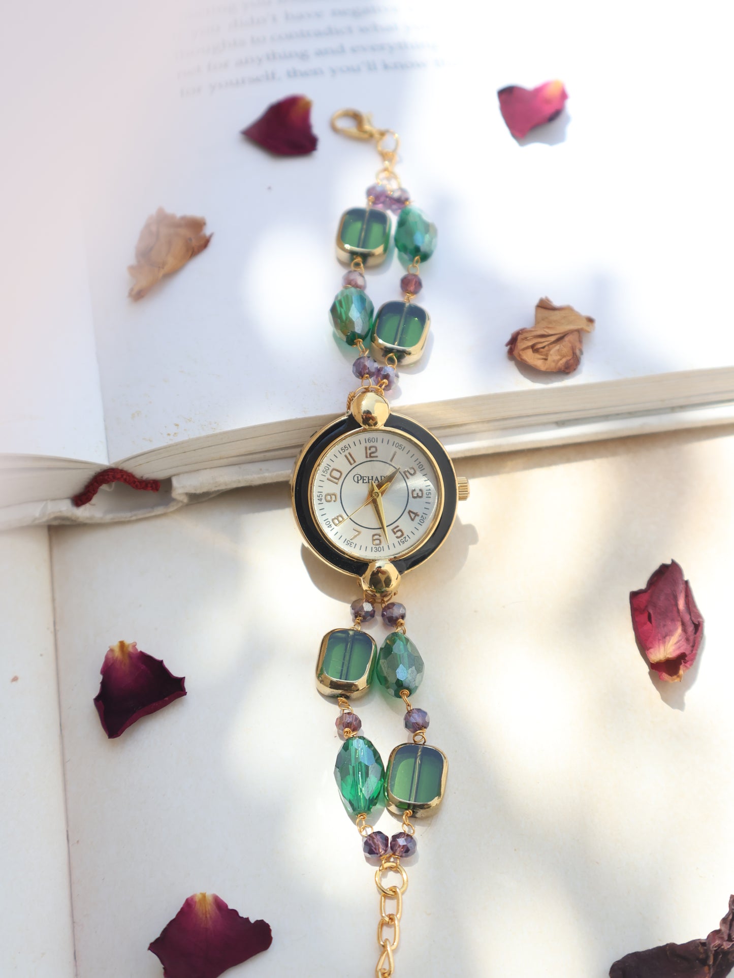 Drops of Green Wrist Watch