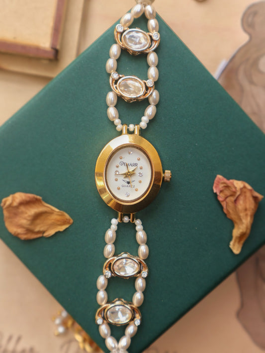 Glint & Pearls Wrist Watch
