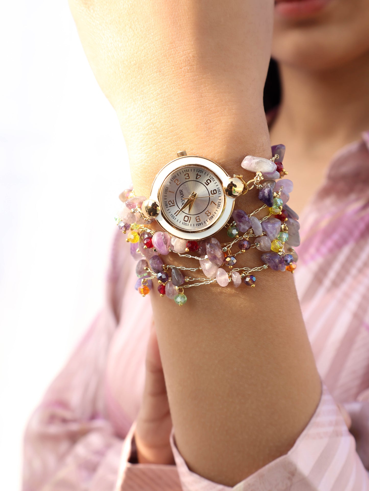 Infinity Purple Wrist Watch