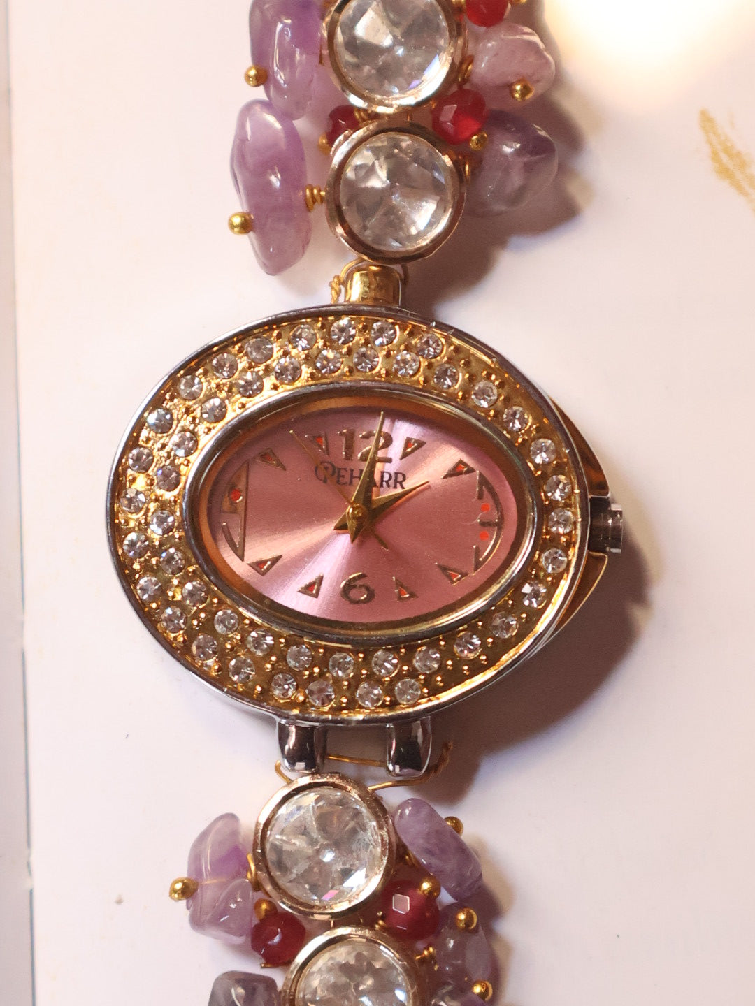 Orchid Bloom Polkis Wrist Watch