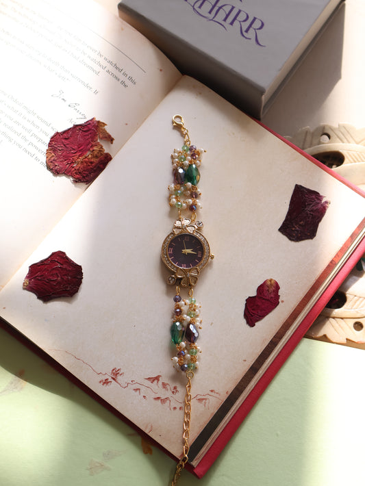 Cika Green & Purple Wrist Watch