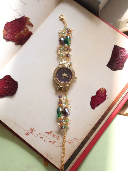 Cika Green & Purple Wrist Watch
