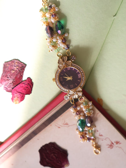 Cika Green & Purple Wrist Watch
