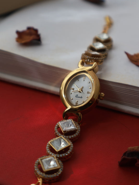 Star Glaze Polki Wrist Watch