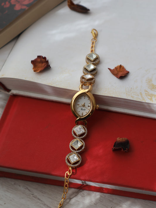 Star Glaze Polki Wrist Watch
