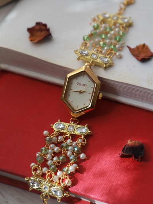 Ishara Kundan Wrist Watch