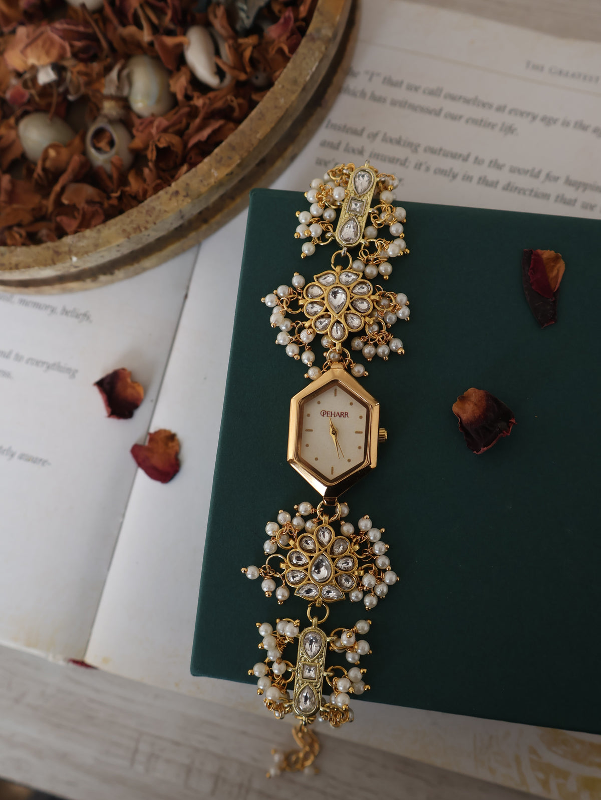 Jane Kundan Wrist Watch