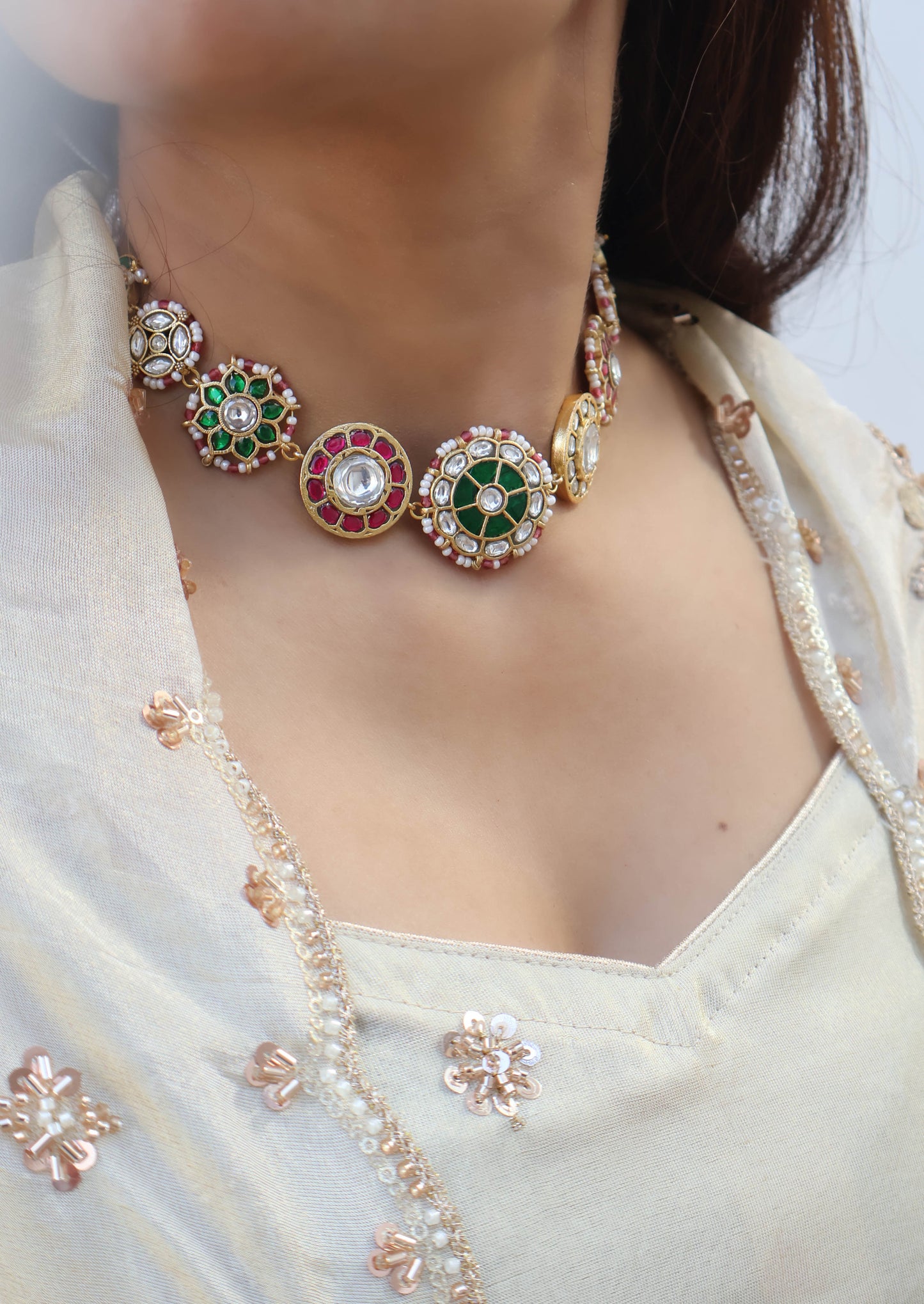 Veda Multicolour Choker Necklace