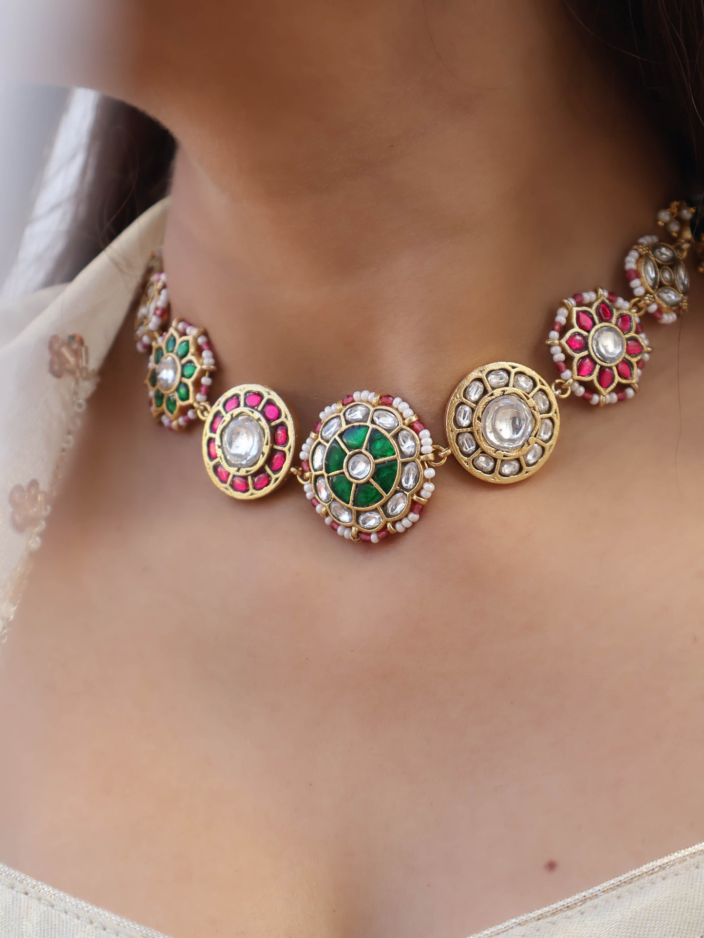 Veda Multicolour Choker Necklace