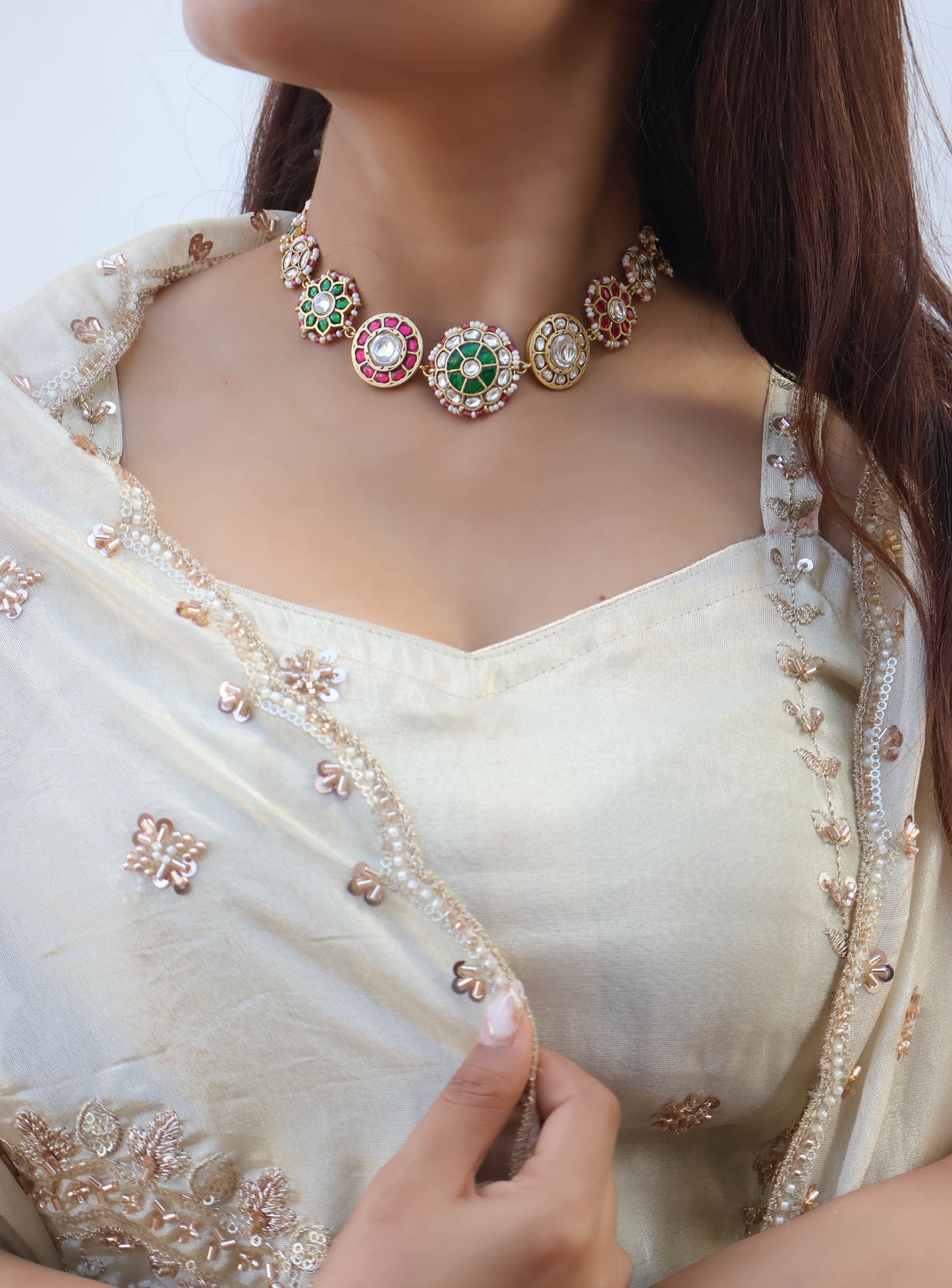 Veda Multicolour Choker Necklace