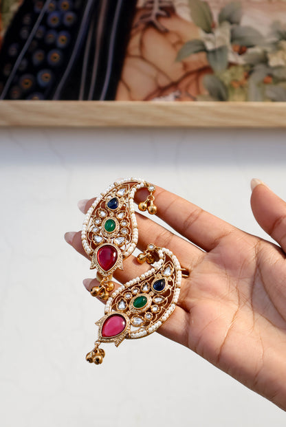 Tuba Multicolored Ear-cuff Earrings