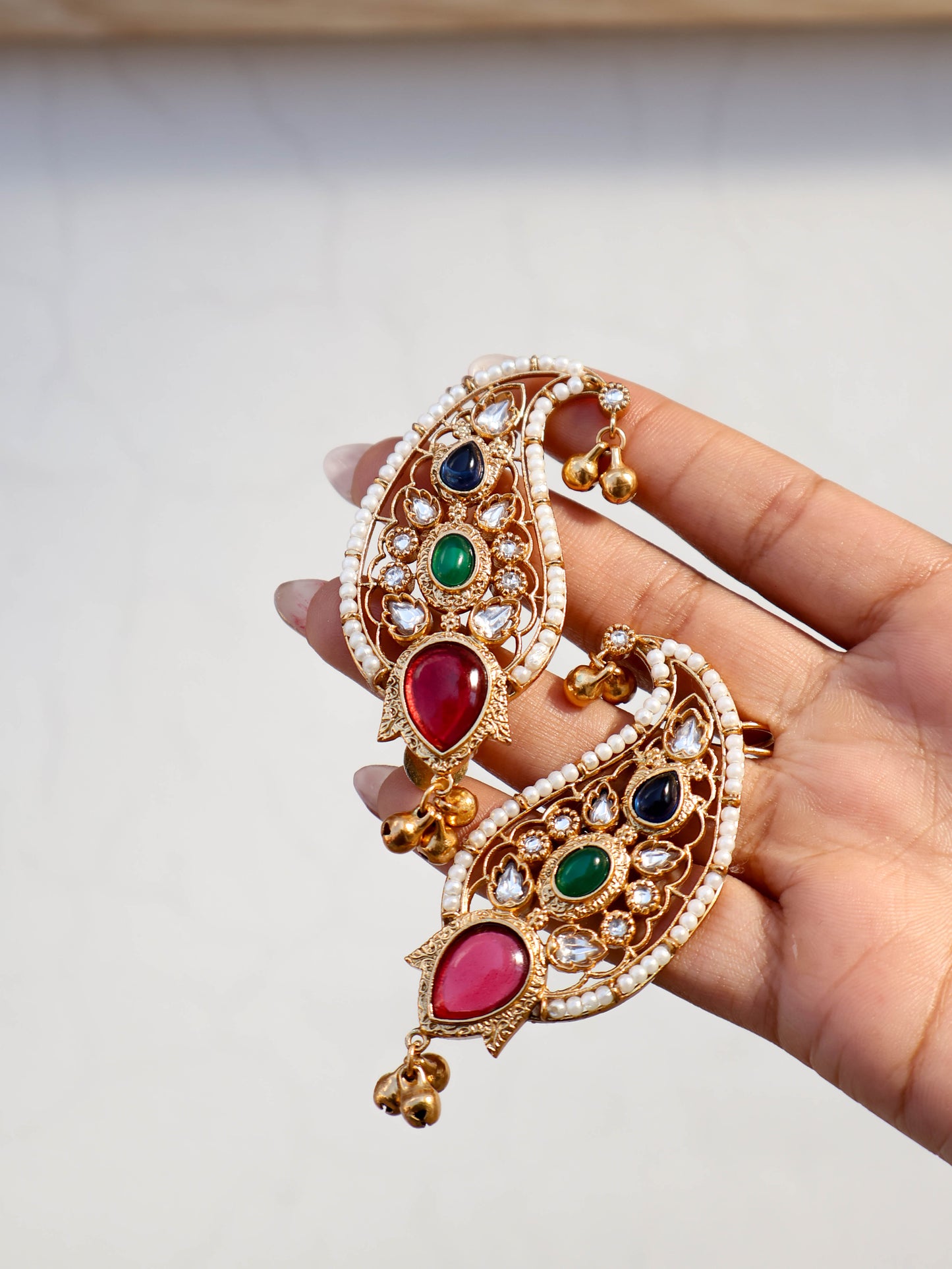 Tuba Multicolored Ear-cuff Earrings