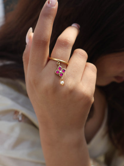 Akasa Kundan Ring
