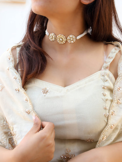 Palash Kundan Choker Necklace