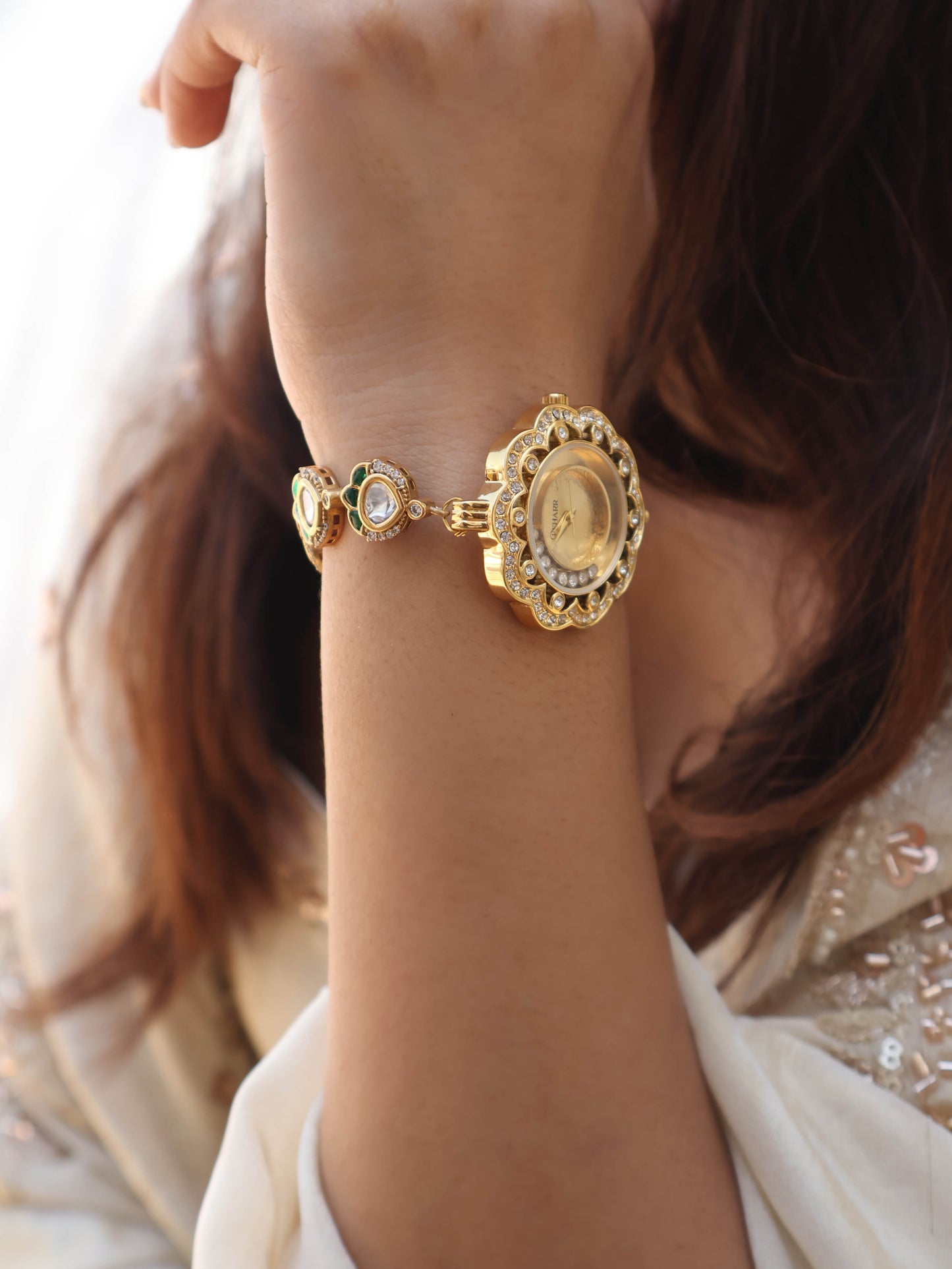 Faiz Polki Wrist Watch