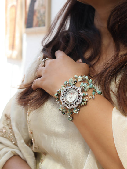 Infinity Turquoise Floral Wrist Watch