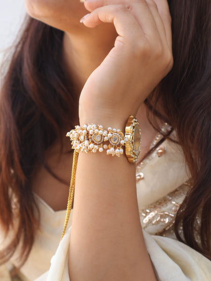 Polki Pearls Wrist Watch