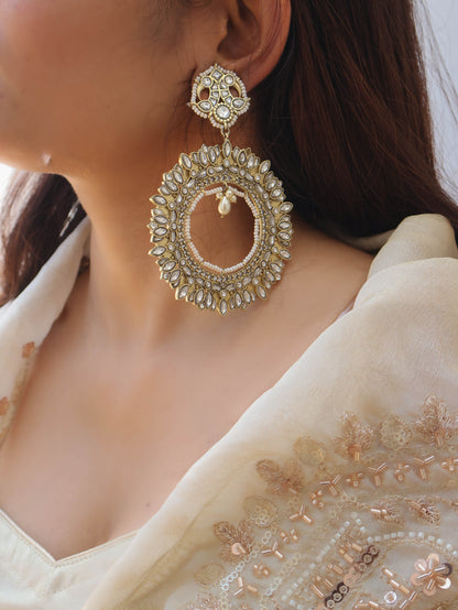 Yerra Kundan Earrings