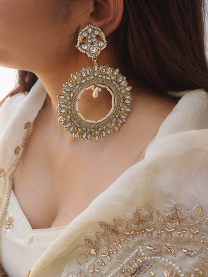 Yerra Kundan Earrings