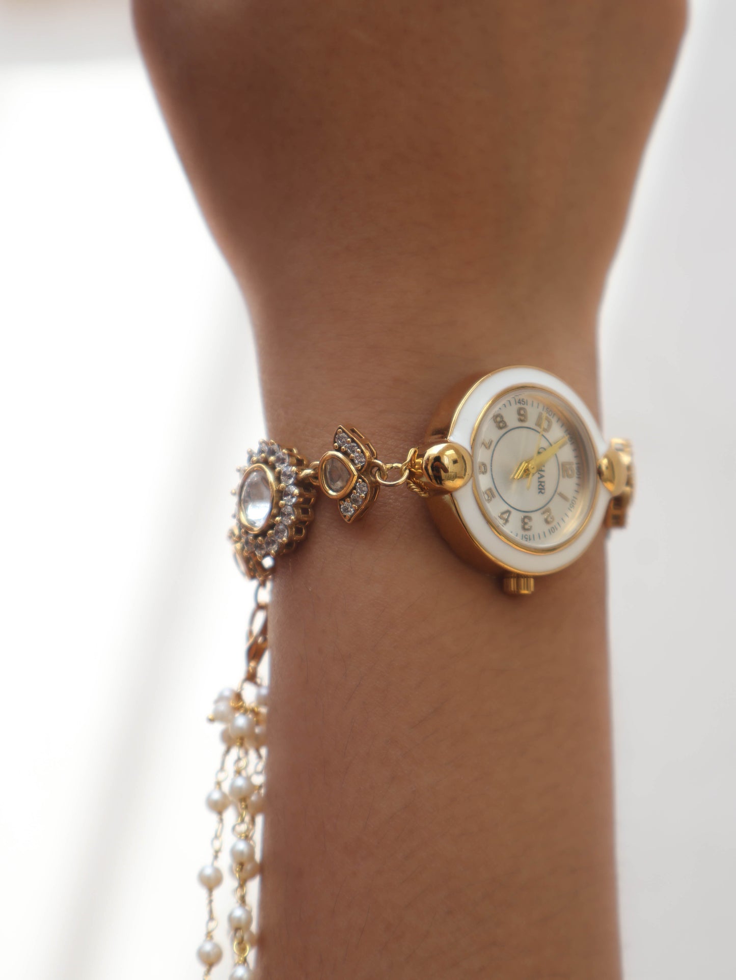 Invoke Polki Wrist Watch with Detachable Hangings