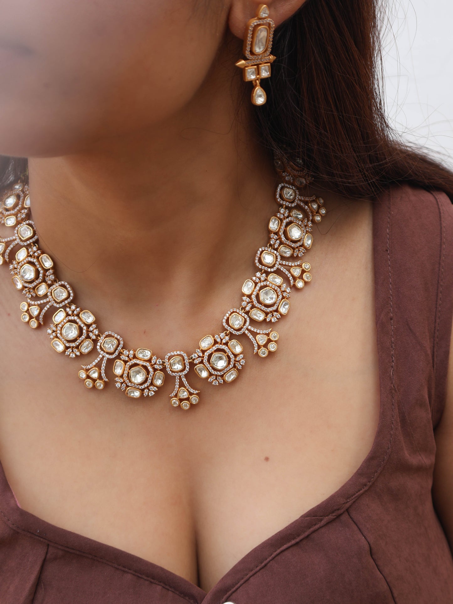 Onisha Polki Necklace Set