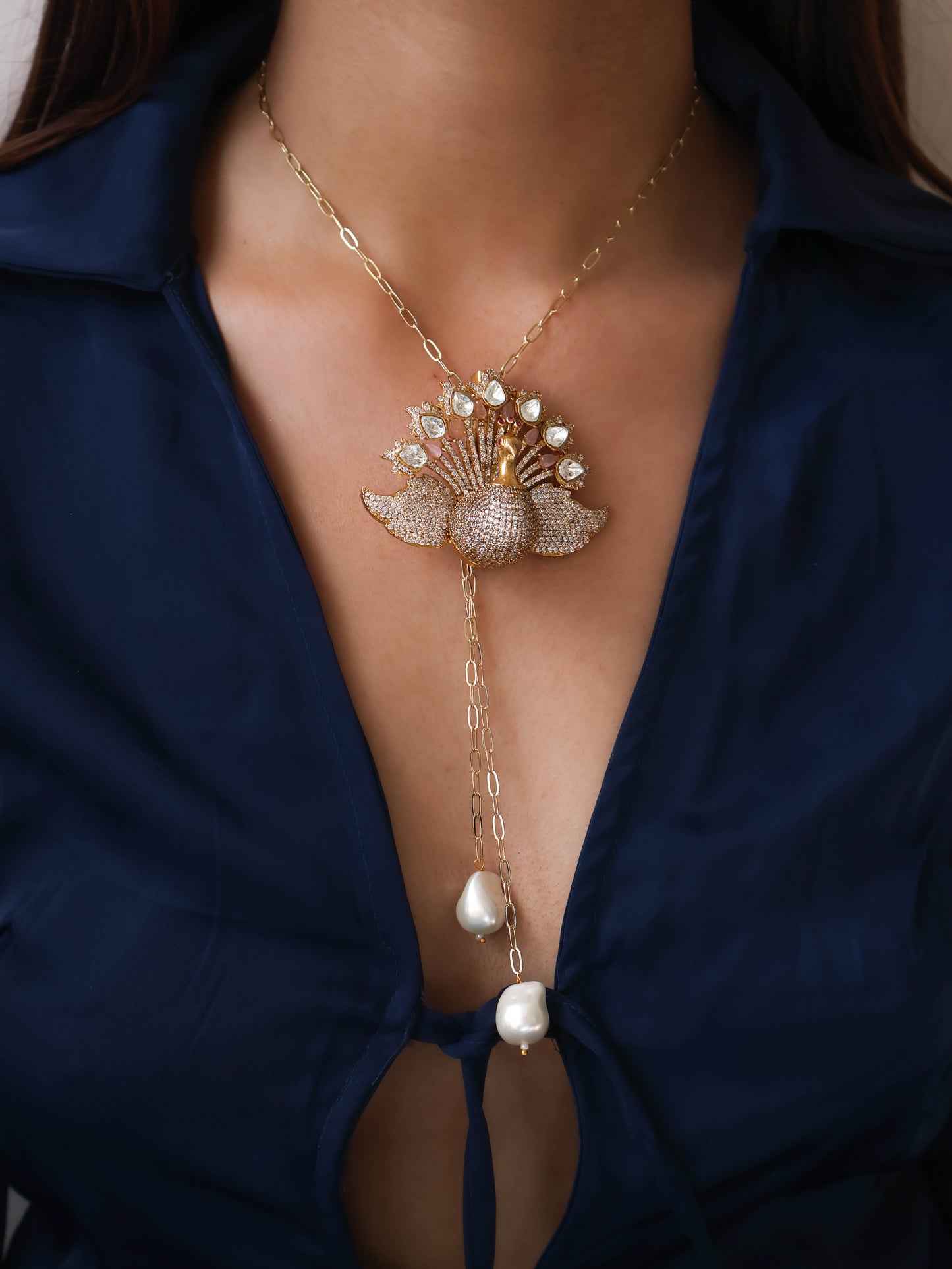 Peacock Brooch/Necklace