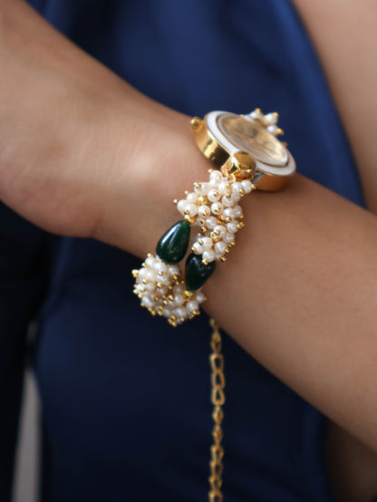 Raina Green Wrist Watch with Detachable Hangings