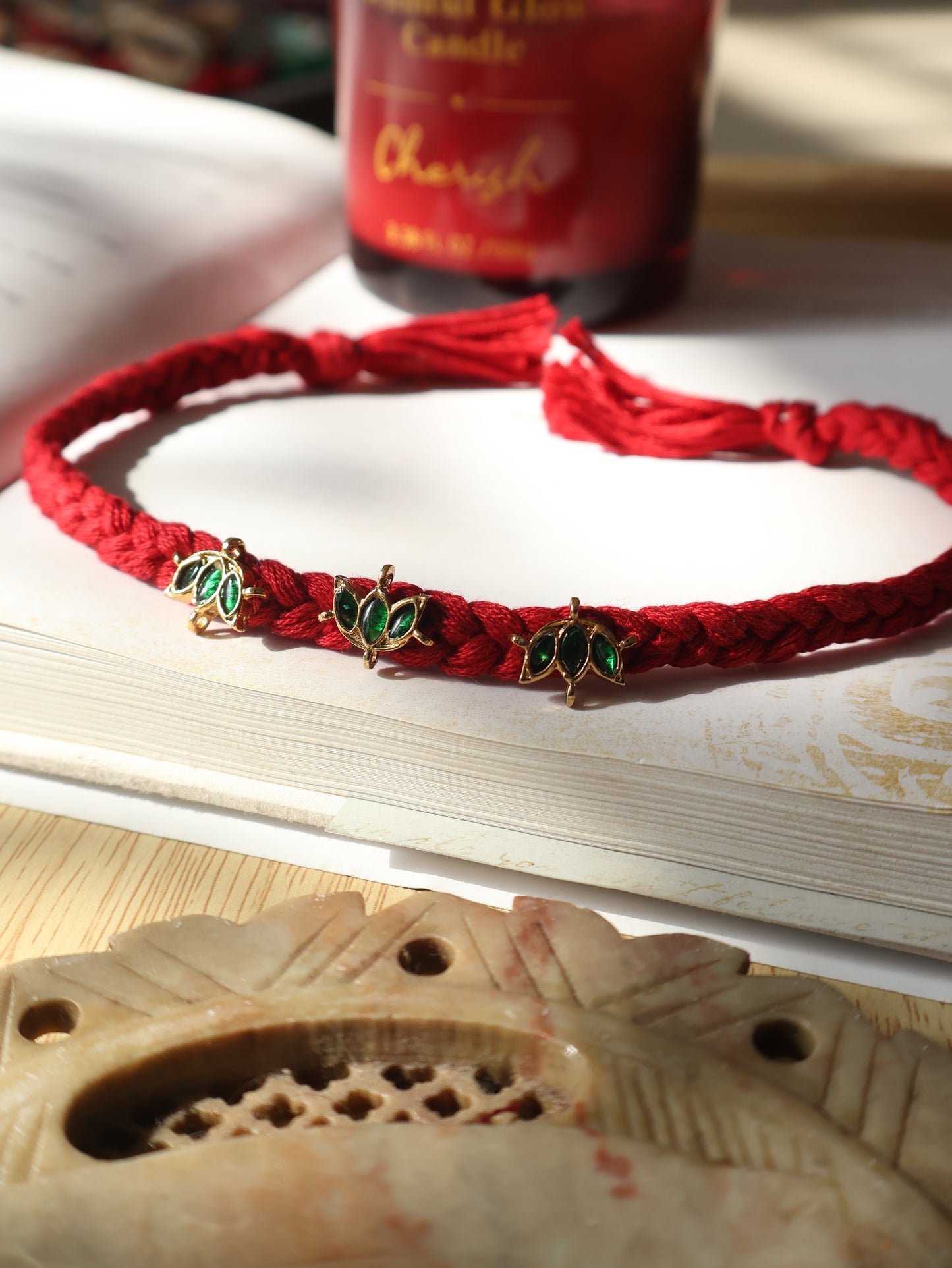 Phool Red Rakhi