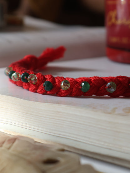 Medha Green Drop Rakhi
