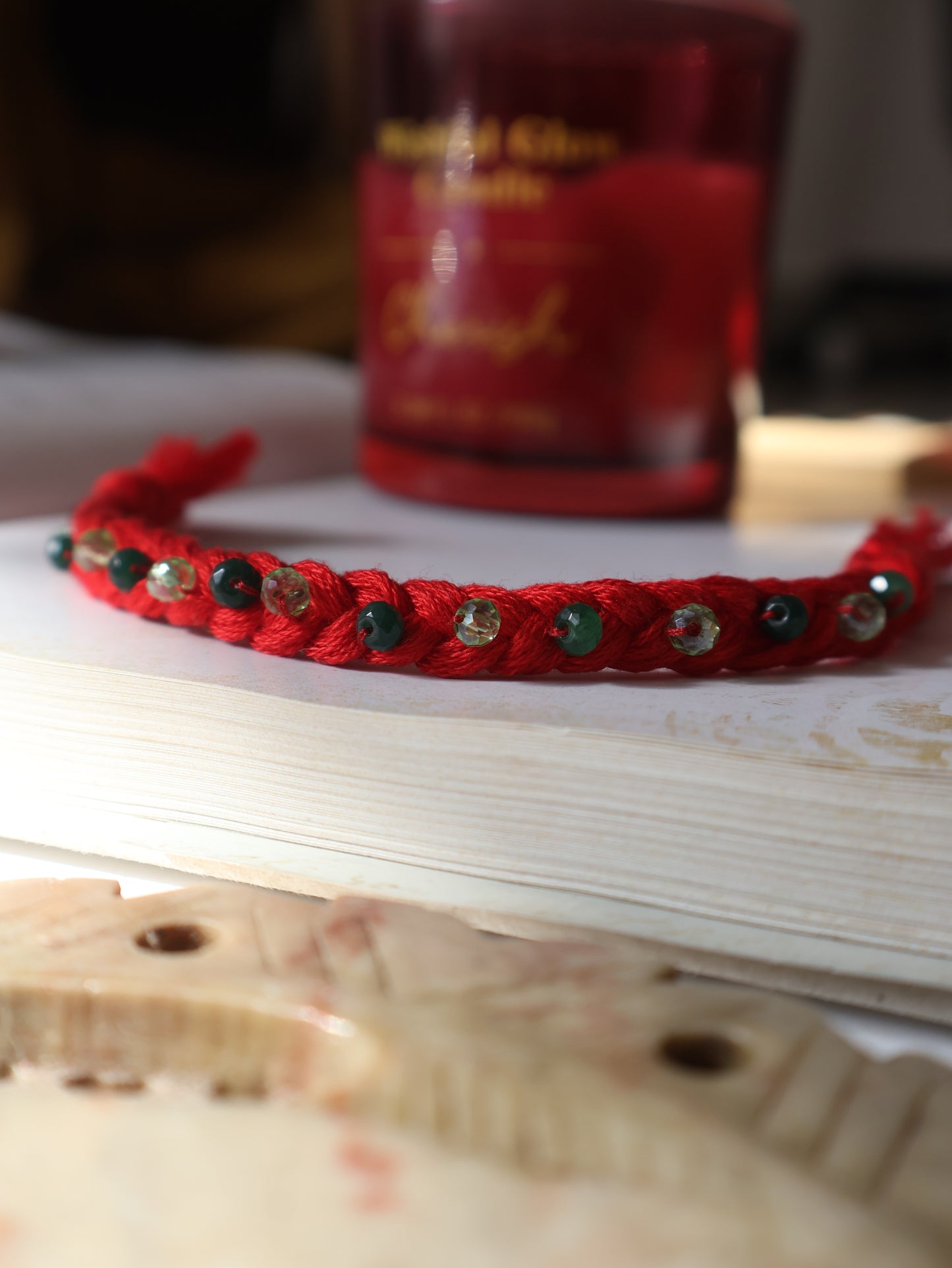 Medha Green Drop Rakhi