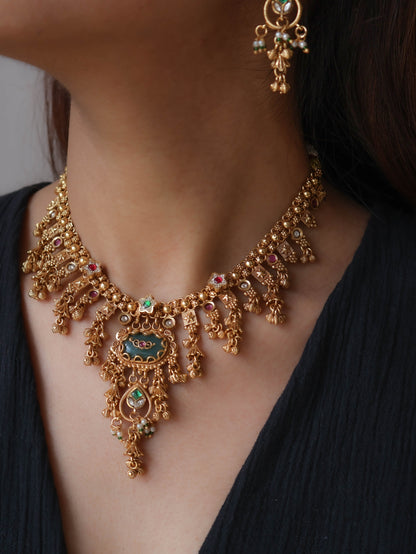 Melline Temple Necklace Set