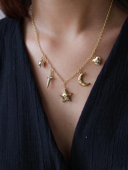Midnight Charms Necklace