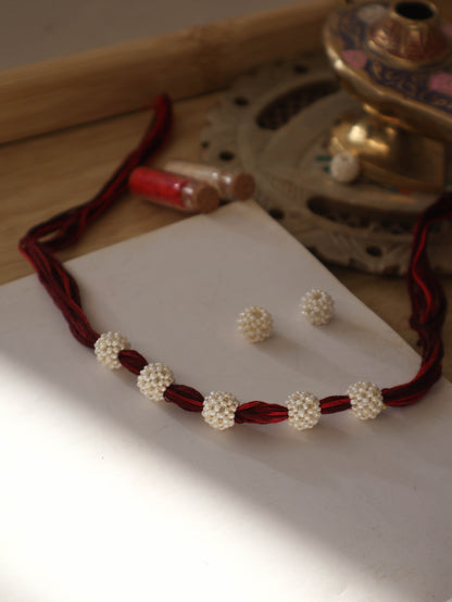Red-Maroon Dana Rakhi