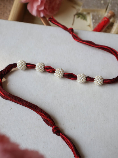 Red-Maroon Dana Rakhi