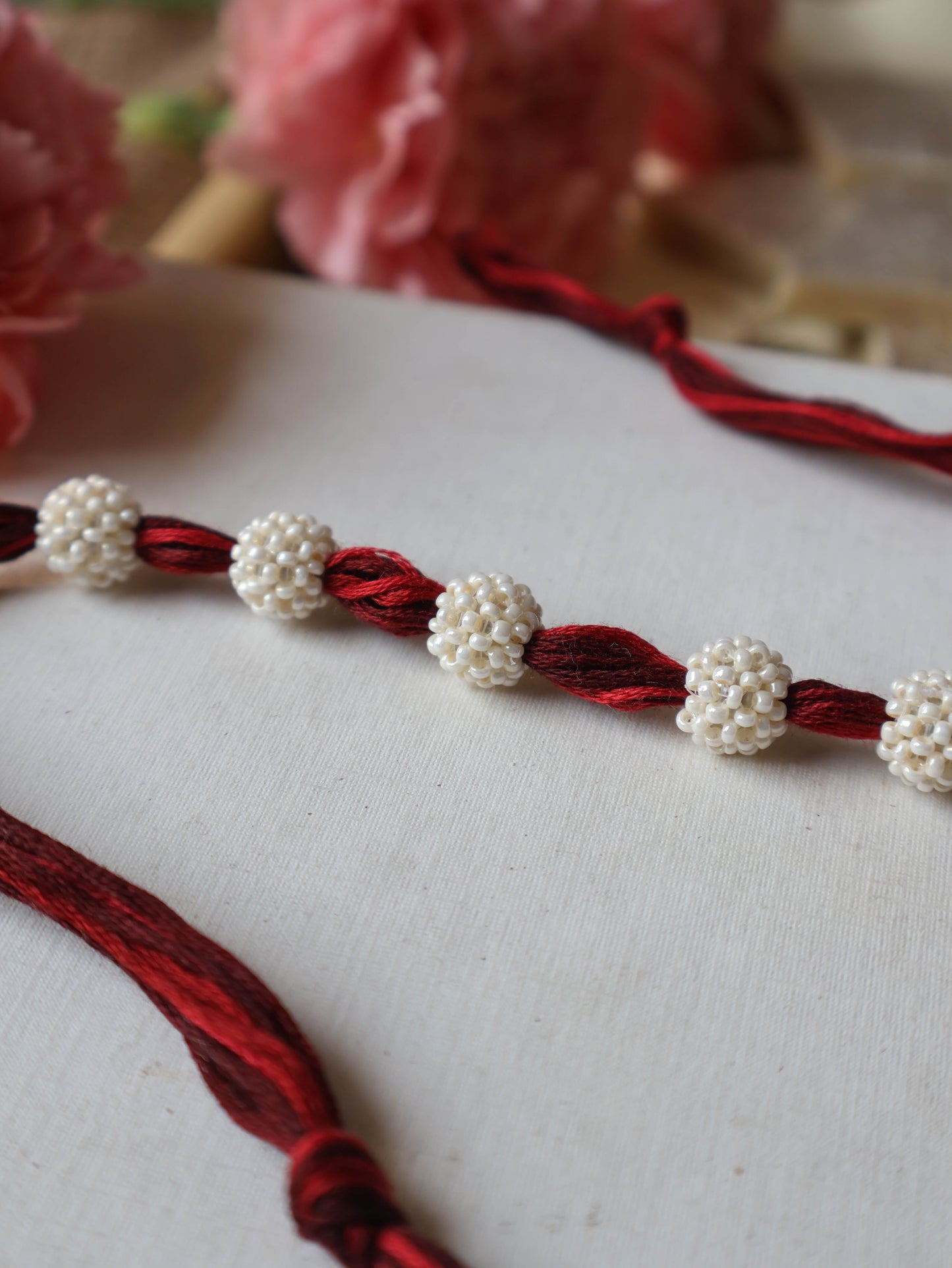 Red-Maroon Dana Rakhi