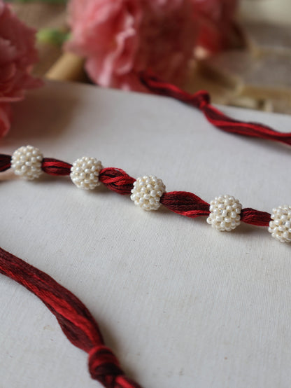 Red-Maroon Dana Rakhi