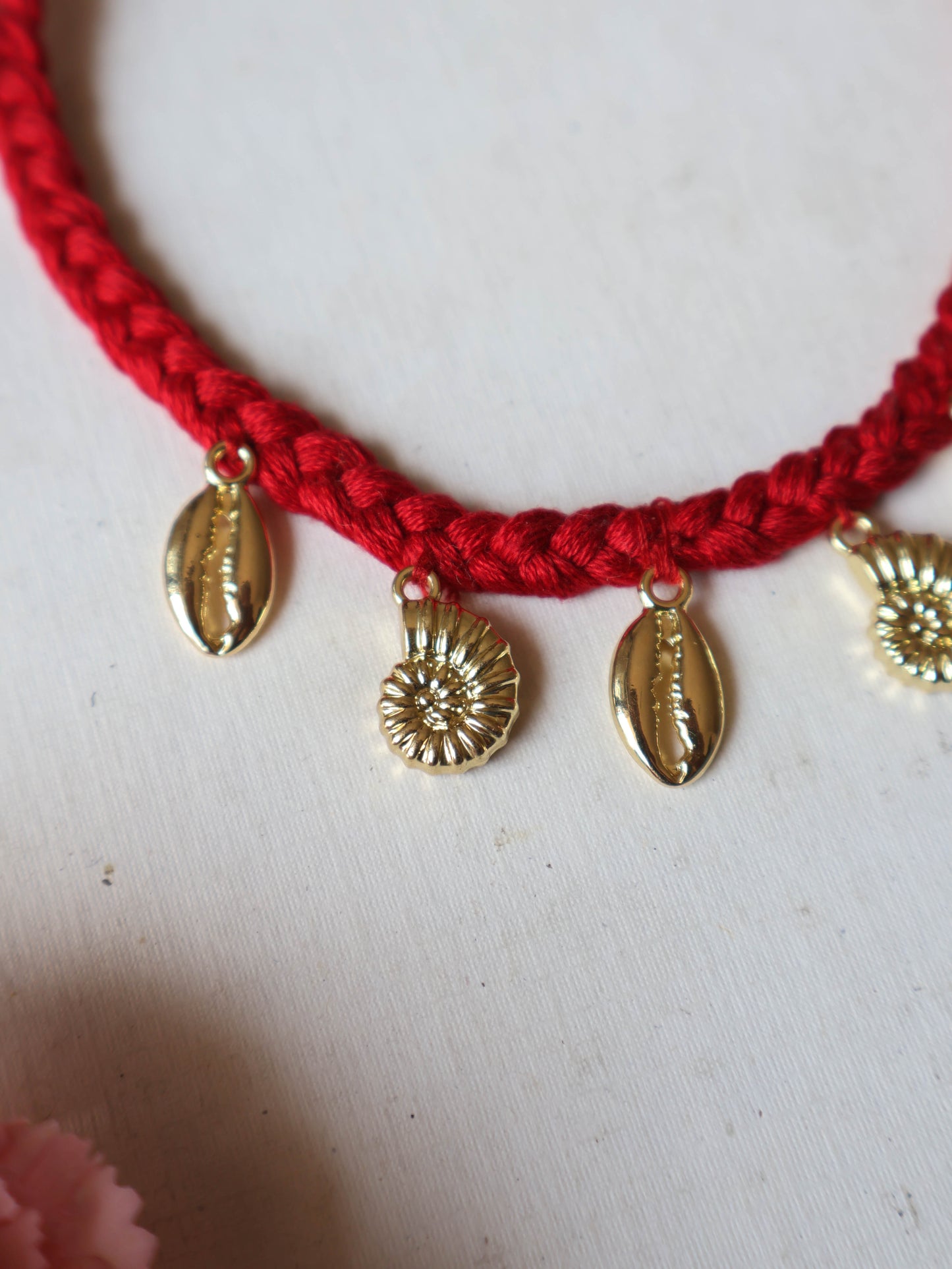 Sea Wave Charms Red Rakhi