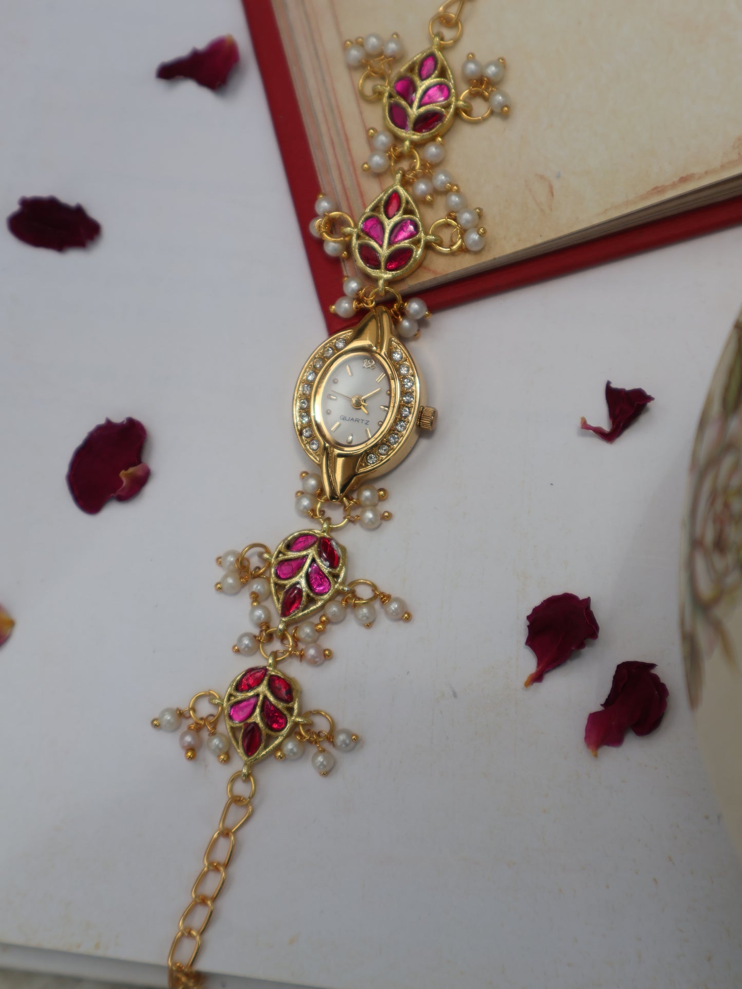 Scarlet Leaf Wrist Watch