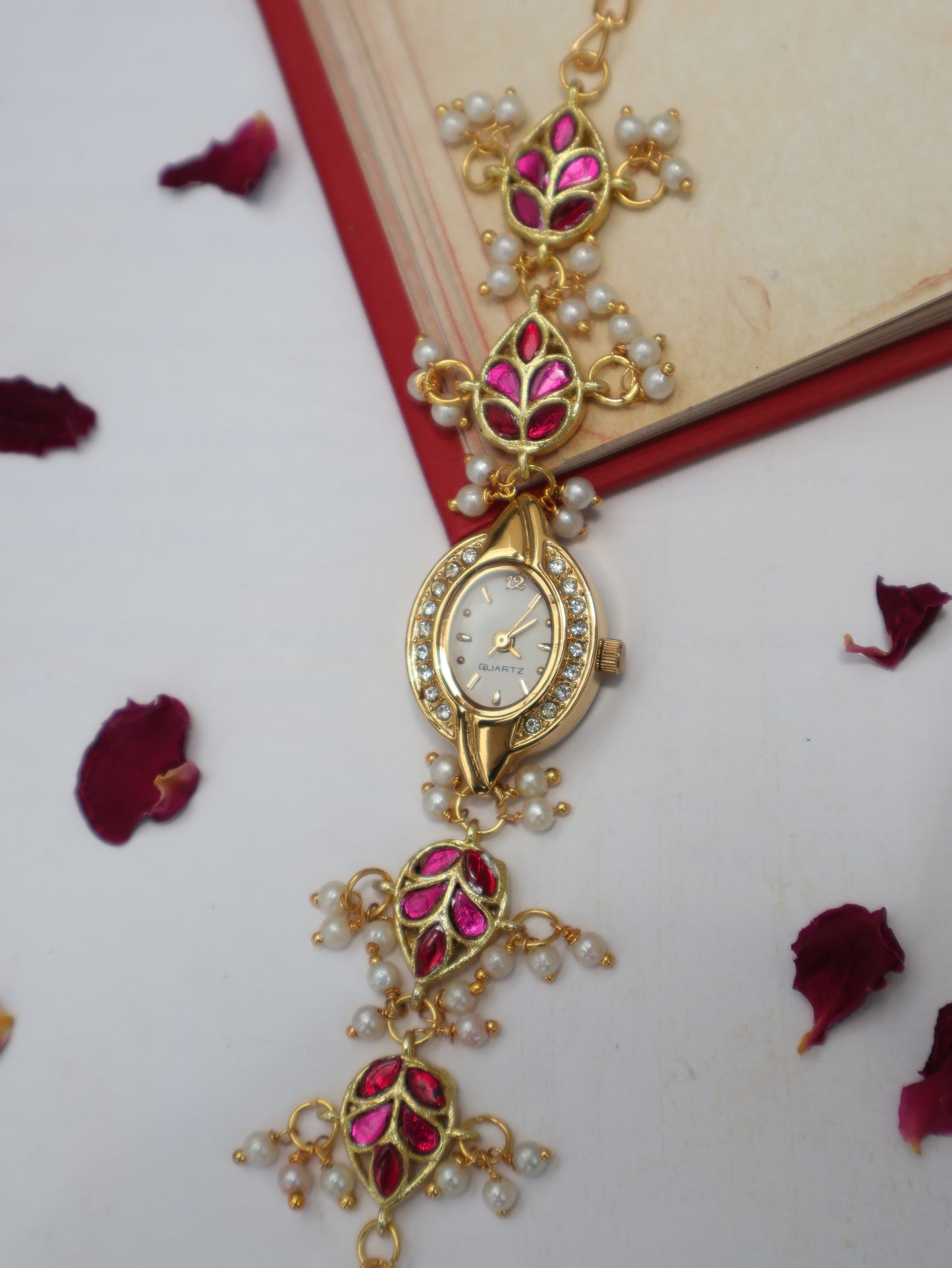 Scarlet Leaf Wrist Watch